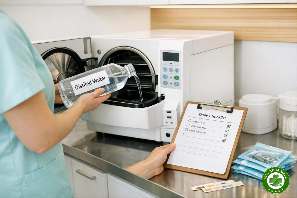 Nồi hấp Class B hoạt động hiệu quả - 3 bài kiểm tra bắt buộc giúp kiểm soát chất lượng tiệt trùng trong nha khoa