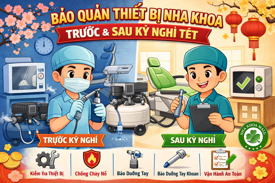 Hướng Dẫn Bảo Quản Thiết Bị Nha Khoa Trước Và Sau Kỳ Nghỉ Tết
