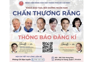 Bệnh viện Răng Hàm Mặt TPHCM thông báo chương trình đào tạo và thực hành về chủ đề “Chấn thương răng”