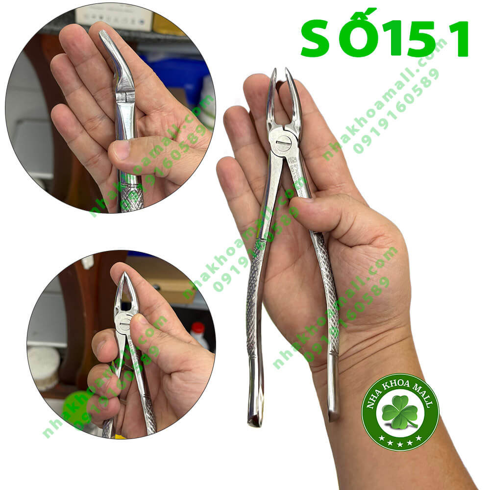 Kềm nhổ răng cối lớn🌱hàm dưới Pakistan số 151 giá tốt🌱NHA KHOA MALL🌱