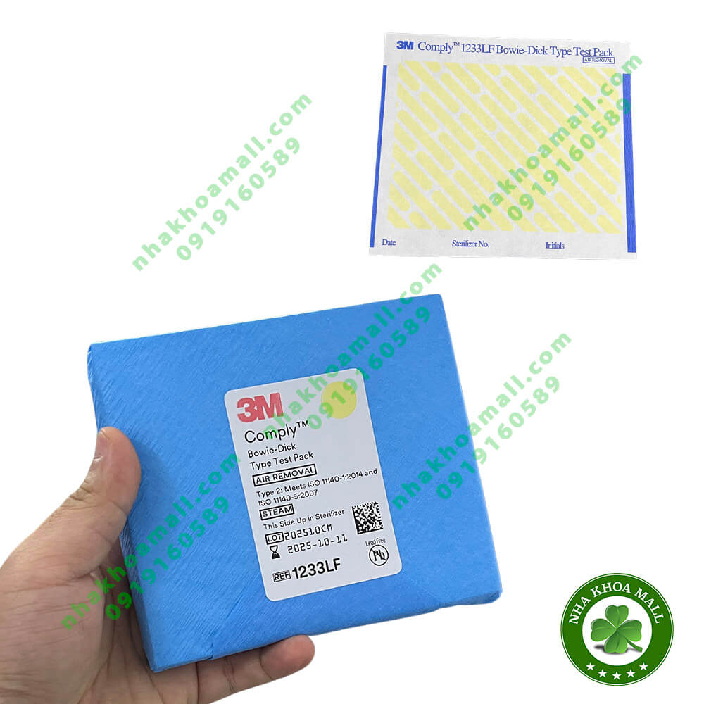 Confezione 6 Test Bowie-Dick 3M Comply 1233LF Per Sterilizzatrici (Scaduti 12/2022)