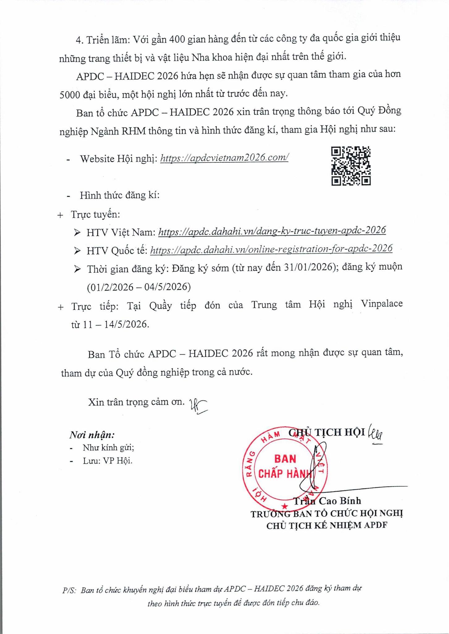THÔNG BÁO SỐ 2 - Hội nghị Khoa học & Triển lãm Răng Hàm Mặt Quốc tế Hà Nội lần thứ 2 HAIDEC