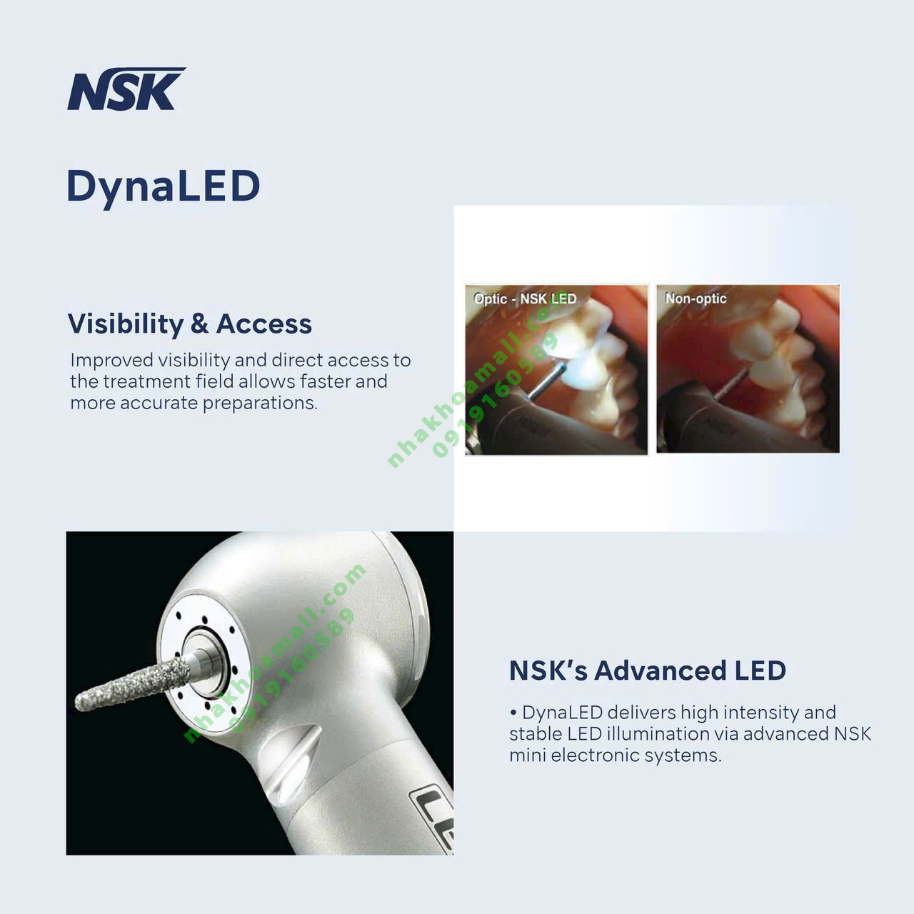 Tay khoan nhanh có đèn🌱NSK DynaLED: Hiệu quả, bền bỉ🌱NHA KHOA MALL🌱