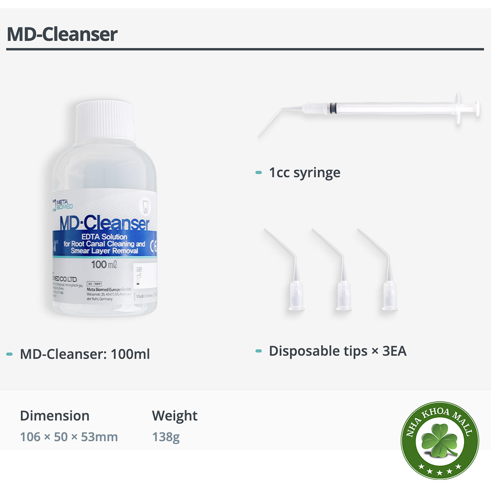 Nước bơm rửa🌱ống tuỷ MD Cleanser EDTA solution 17% GIÁ TỐT🌱NHA KHOA MALL🌱