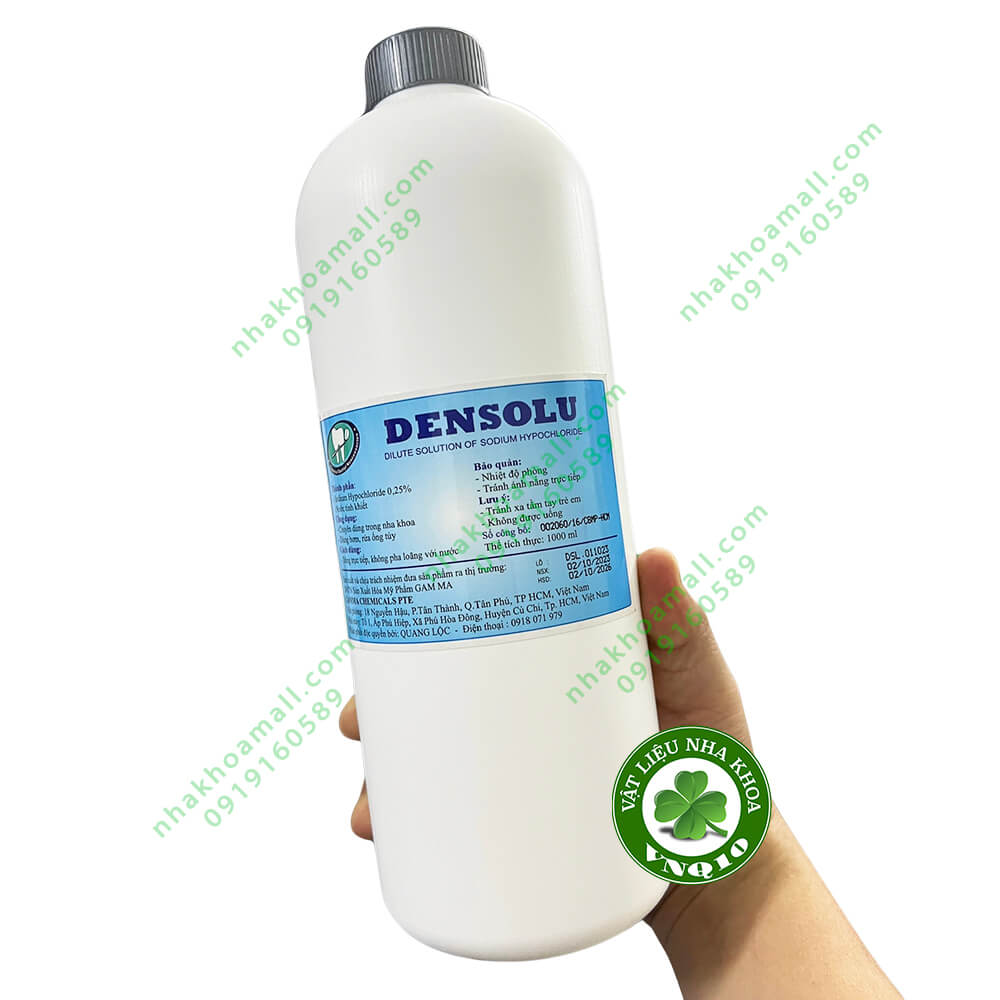 Nước bơm rửa ống tuỷ Densolu - Chai 1 lít