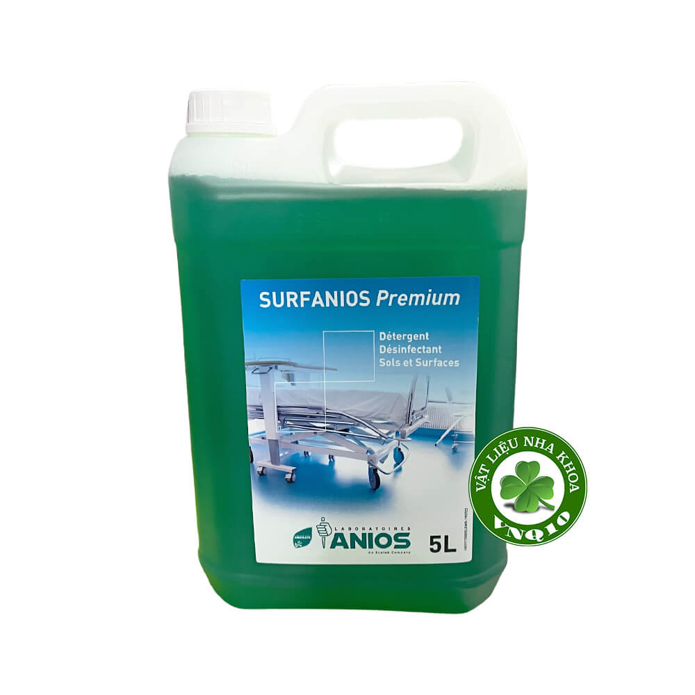 Dung dịch tẩy rửa, khử khuẩn, lau sàn nhà Surfanios Premium - Can 5 lít