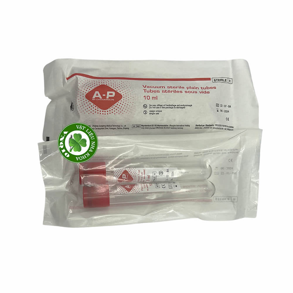 Ống lấy máu A-P làm màn PRF -sử dụng trong máy quay li tâm - Gói 2 ống