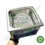 Máy rung rửa siêu âm mũi khoan, trâm nội nha, dụng cụ nhỏ dung tích 1,3 lít
