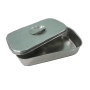 Hộp Inox chữ nhật đúc có nắp đậy - 19x9x4 cm - Cái