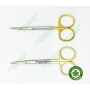 Kéo cắt chỉ cán vàng Pakistan đầu cong dài 12cm - Cái