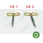 Kéo cắt chỉ cán vàng Pakistan đầu cong dài 12cm - Cái