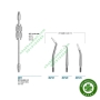 Dụng cụ tháo mão răng Medesy 4571 - Italia