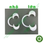 Banh miệng nhựa trắng mềm chữ C