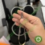 Kẹp kim lá cán tròn vàng đầu thẳng và đầu cong