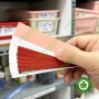 Giấy cắn Đức 2 mặt Becht - Giấy cắn chỉnh cộm 2 màu xanh đỏ dày 80µm