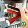 Giấy cắn Đức 2 mặt Becht - Giấy cắn chỉnh cộm 2 màu xanh đỏ dày 80µm
