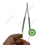 Kéo cắt mô đầu cong cán vàng 15cm - kéo Vanas lá lúa - Cái