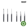  Mũi nạo ngà tay khuỷu MI Stainless Burs - Hộp 6 cây