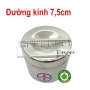 Hộp đựng gòn inox trung đúc - cao 6cm đường kính 7,5cm - Cái 