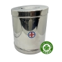 Hộp tròn inox đựng gòn lớn - cao 17cm đường kính 13cm - Cái