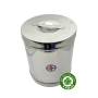 Hộp tròn inox đựng gòn lớn - cao 17cm đường kính 13cm - Cái