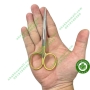 Kéo cắt chỉ cán vàng Pakistan đầu thẳng dài 12cm LOẠI TỐT