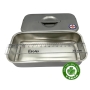 Hộp Inox chữ nhật đúc có nắp đậy - 19x9x4 cm - Cái