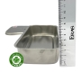 Hộp Inox chữ nhật đúc có nắp đậy - 19x9x4 cm - Cái