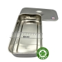 Hộp Inox chữ nhật đúc có nắp đậy - 24x12x5 cm - Cái