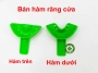 Khay lấy dấu nhựa xanh lá - Cặp 2 cái hàm trên và hàm dưới