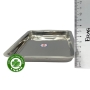 khay đựng dụng cụ inox chữ nhật 17x22x2 cm - cái