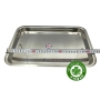 khay đựng dụng cụ inox chữ nhật 22x32x2 cm - cái