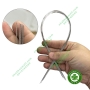 Dây cung duy trì mặt lưỡi 0,50mm - Dây SS xoắn dài Stainless Steel 3-Strand Twist Wire - sợi dài 350mm