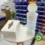 Khay đựng ly nhựa súc miệng kết hợp đựng khăn giấy trong nha khoa