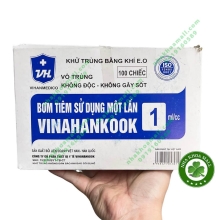 Bơm tiêm 1cc - Bơm tiêm sử dụng một lần Vinahankook 1ml 26G