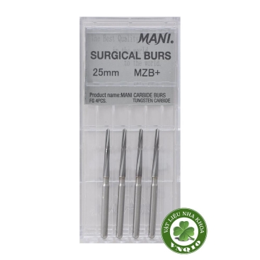 Mũi khoan phẫu thuật Surgical Burs MZB+ Mani - Vĩ 4 mũi